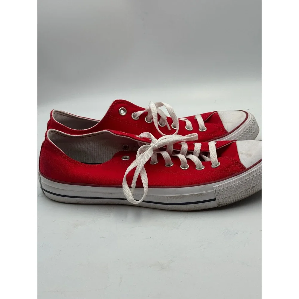 Converse All Star Low Top Red Canvas Sneakers 168958C Mens 11 Wos 13